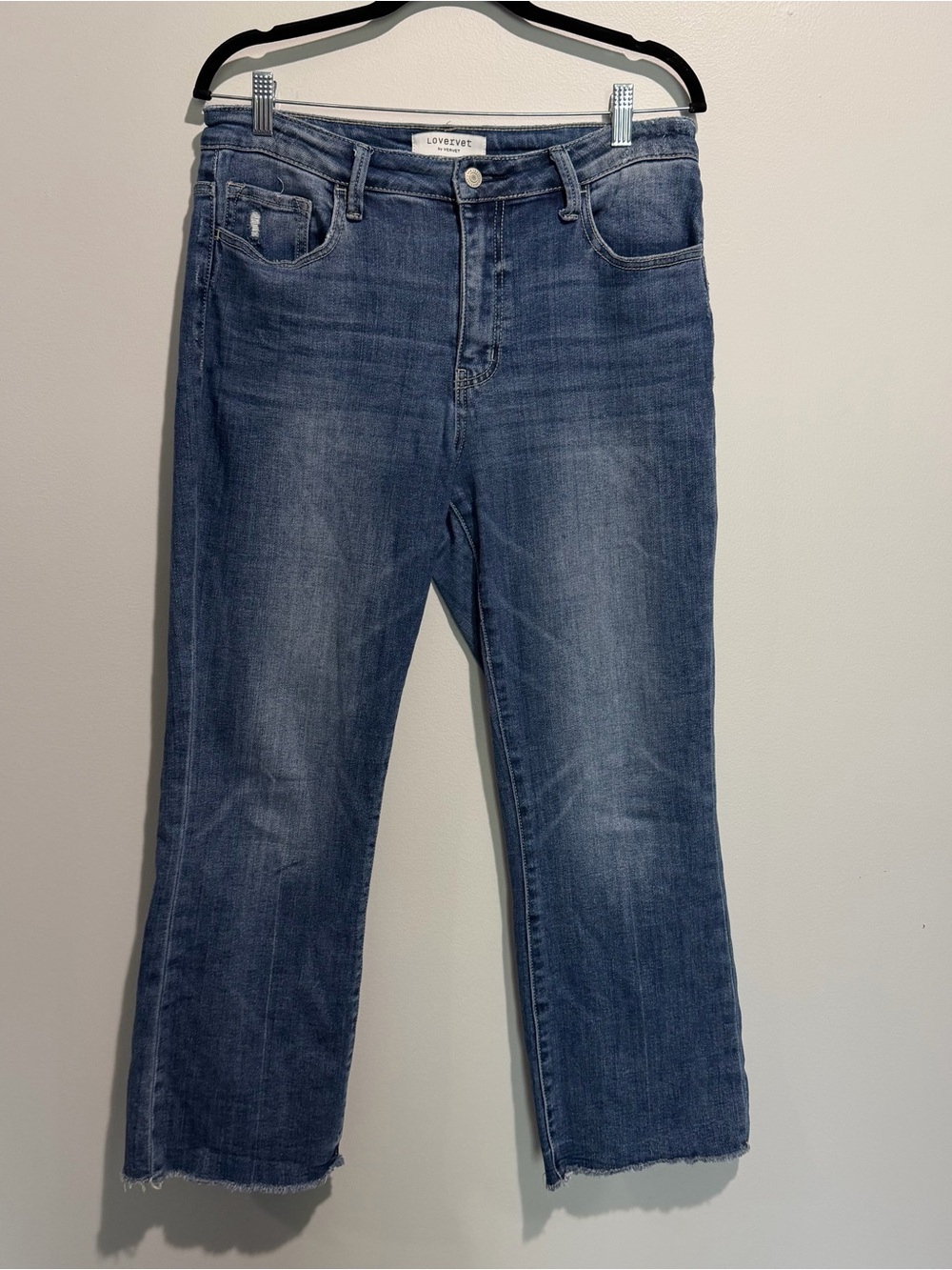 Lovervet by Vervet High Rise Straight Jeans Size 30/11 – Raw Hem